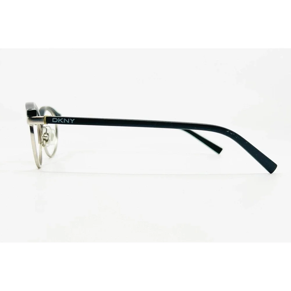DKNY Eyeglasses Womens Black Silver Pre-owned Browline DY 5623 51-17-135